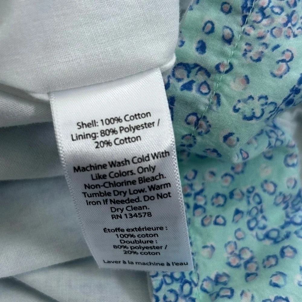 Vineyard Vines Kids Girls Light Blue Turtle Print Smocked Waist Dress Size‎ 4T
